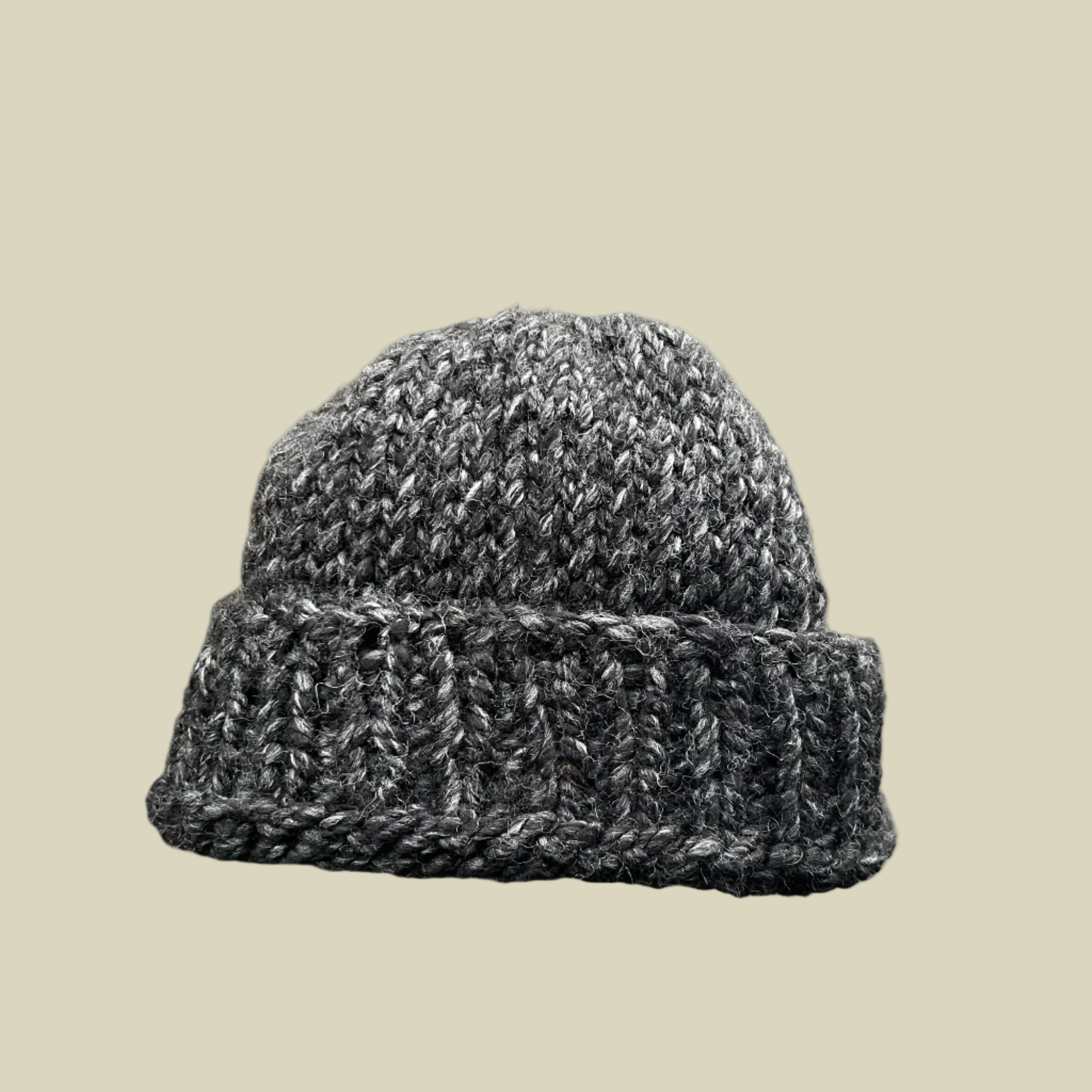 Charcoal Wool Beanie