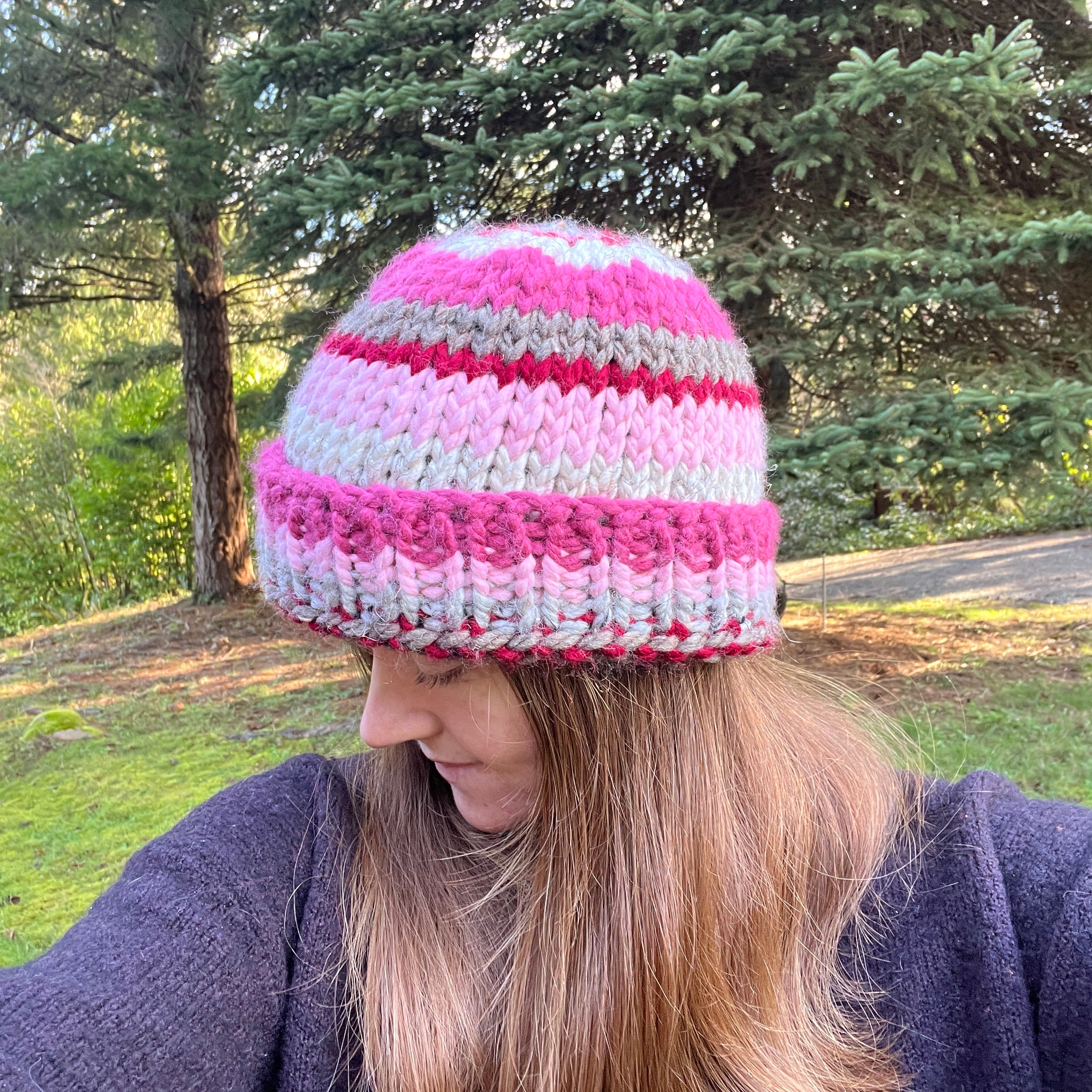 Rosewood Stripe Beanie